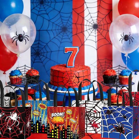 Roaring Good Time Hero Party Favor Goodie Bags12 PCS Hero Party Favors Bags Hero Birthday Decoration Favor Bags Boxes Party Candy Bags Car Goodie Gift Treat Bags Themed Birthday Party Supplies in Saudi Arabia