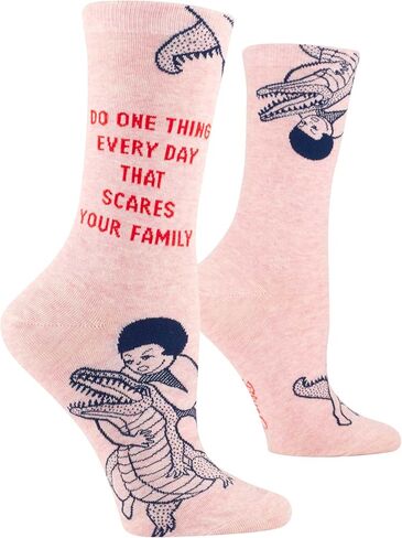 Blue Q Women's Crew Socks, I'm a Girl...What's Your Super Power? (fit shoe size 5-10) in Kuwait