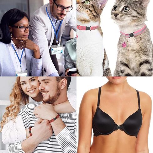 100pcs Plastic Safty Breakaway Bra Buckle Cat Dog Collar Harness Strap Parts Accessories Black in Saudi Arabia