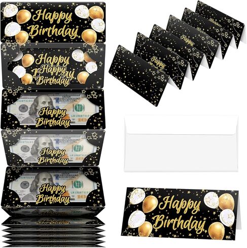 ظرف حامل نقود عيد الميلاد من ysmile للهدايا النقدية مع بطاقة تهنئة للصبي والبنات والنساء والرجال صندوق مفاجأة مع حقيبة بلاستيكية شفافة in Saudi Arabia