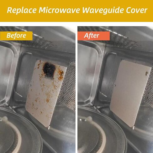 4 Pcs Microwave Oven Waveguide Cover,5.1x5.1 Inch Mica Plates Replacement Kit,Heat Resistant Insulation Board for Universal Microwave Repair Maintenance(0.4mm Thick) in Kuwait