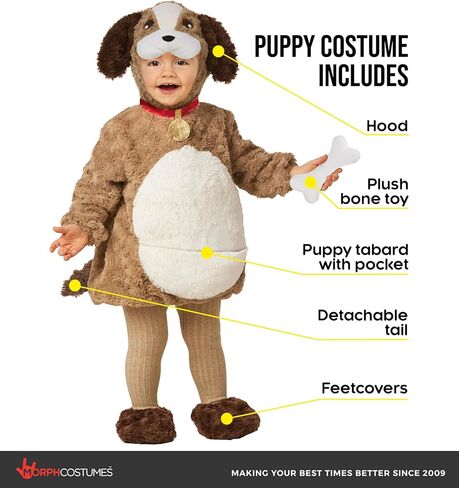 زي Morph Puppy Dog للأطفال الصغار - زي الهالوين اللطيف للأولاد والبنات - زي الجرو الرائع للأطفال الصغار in Saudi Arabia