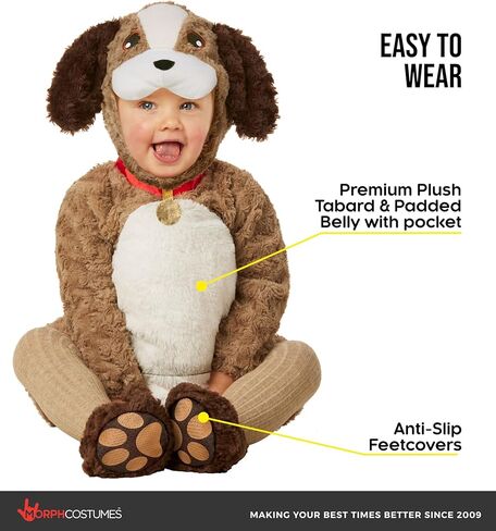 زي Morph Puppy Dog للأطفال الصغار - زي الهالوين اللطيف للأولاد والبنات - زي الجرو الرائع للأطفال الصغار in Saudi Arabia
