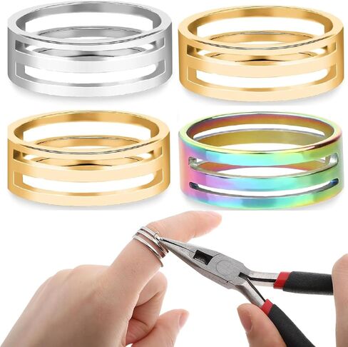 4pcs Jump Ring Opener Tool, Jump Ring Opening Closing Tool for Jewelry Making Supplies, Stainless Steel Jump Ring Opener Circle Jump Ring Opening Closing Rings Tool in Kuwait