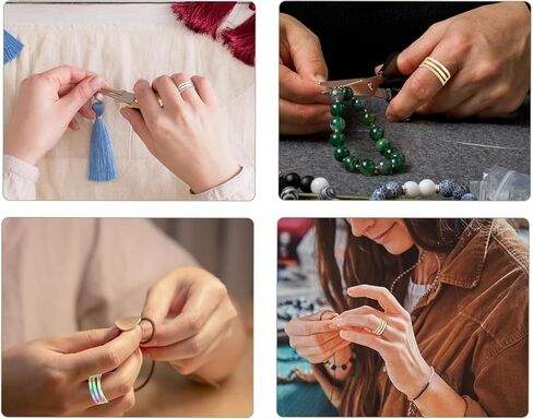 4pcs Jump Ring Opener Tool, Jump Ring Opening Closing Tool for Jewelry Making Supplies, Stainless Steel Jump Ring Opener Circle Jump Ring Opening Closing Rings Tool in Kuwait