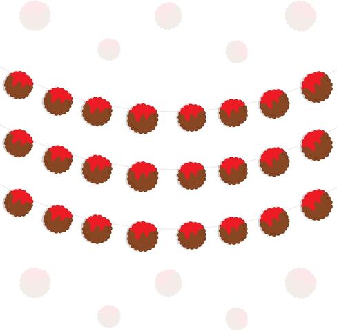Meatball Birthday Decorations, 3pcs Meatball Banner Garlands Pre-Strung Italian Spaghetti Decorations Banner for Boy First Birthday Baby Shower Party in Saudi Arabia