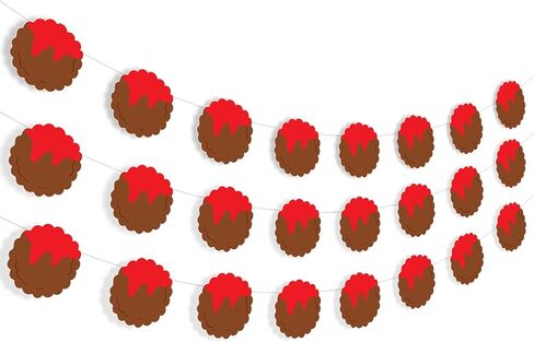 Meatball Birthday Decorations, 3pcs Meatball Banner Garlands Pre-Strung Italian Spaghetti Decorations Banner for Boy First Birthday Baby Shower Party in Saudi Arabia