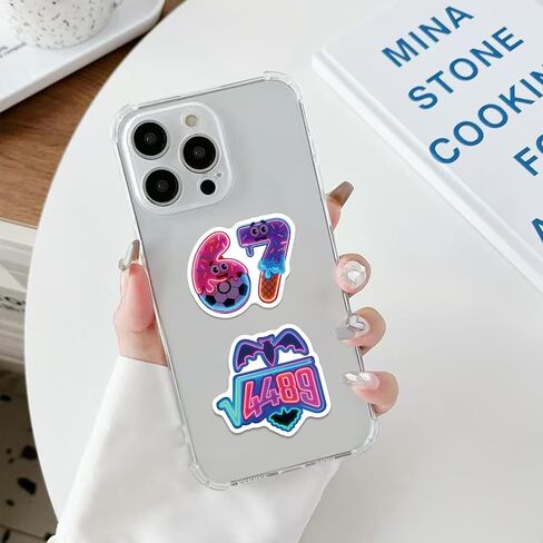 60Pcs 67 Stickers, Funny Six Seven Stickers Meme for Kids Teens Adult, 67 Stuff 6 7 Stickers for Water Bottle, Phone, Luggage, Laptop, 6 7 Party Decorations (60Pcs Neon) in Saudi Arabia