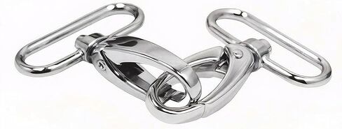 مشابك مخلب جراد البحر دوارة ممتازة مقاس 1.5 بوصة - خطافات دوارة شديدة التحمل مقاس 38 مم للمحفظة وصناعة الحقائب والمشروعات اليدوية - مشابك معدنية ذهبية متينة، 8 عبوات للمرفق الآمن (برونزية) in Kuwait