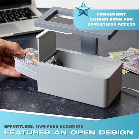 NOVATRA | Trading Card Scanner Pro | Fast Stand with Integrated LED Light for TCG Cards Collectors | Grading Scanner for MTG, Sports, Manabox in Saudi Arabia