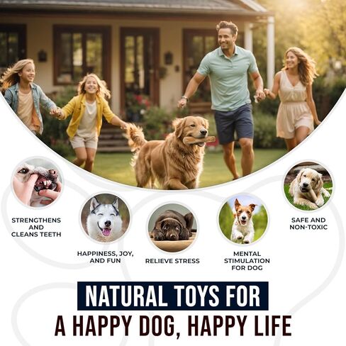 3 قطع من ألعاب مضغ الكلاب المصنوعة من خشب القهوة الطبيعي وكرة القنب للكلاب الكبيرة والكبيرة جدًا التي يزيد وزنها عن 70 رطلاً - ألعاب عضوية 100% لتنظيف الأسنان، وتقليل التوتر، والتحفيز العقلي in Kuwait