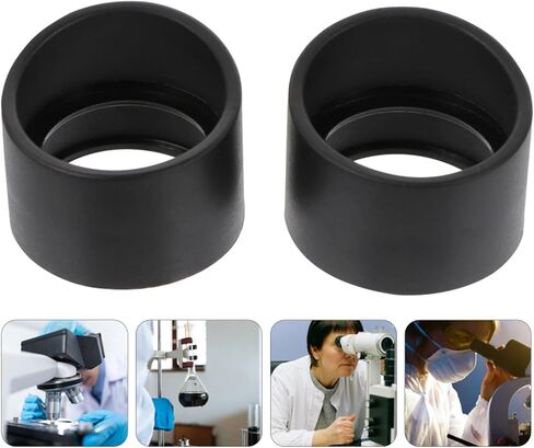 Microscope Rubber Eyepiece Cover Guards Soft Eyepiece Shield Biological Binocular Microscope Eye Cup Oculars Protections Rubber Eyecup in Saudi Arabia