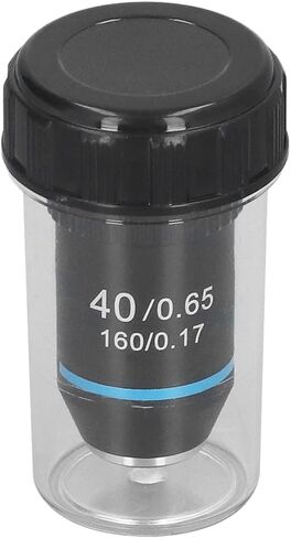 Oumefar Achromatic Microscope Objective 40X High Magnification Lens Spring Protection Brass 20.2mm RMS Thread Standard for Biological Microscopes Industrial Research in Saudi Arabia