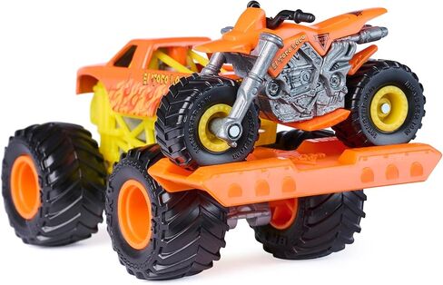 Monster Jam, Official El Toro Loco Monster Truck and Dirt Bike 2-Pack with Accessory, 1:64 Scale, Kids Toys for Boy and Girls Ages 3 and up in Saudi Arabia