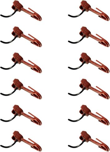 12 Pieces Train Coupler Model Railroad Hook Accessory Sturdy Material Universal Connector Suitable for DIY Hobby Trains Model Railway Scene, Black in Kuwait