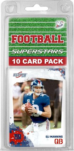 New York Giants- (10) Card Pack NFL Football Different Giant Superstars Starter Kit! Comes in Souvenir Case! Great Mix of Modern & Vintage Players for the Super Giants Fan! By 3bros in Saudi Arabia