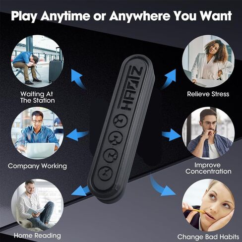 HAOTZEDC Magnetic Fidget Slider – Satisfying 3D Printed EDC Toy for Men & Adults – Small Haptic Clicker Desk Gadget for Anxiety & Focus in Saudi Arabia