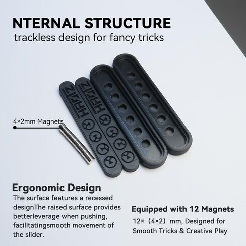 HAOTZEDC Magnetic Fidget Slider – Satisfying 3D Printed EDC Toy for Men & Adults – Small Haptic Clicker Desk Gadget for Anxiety & Focus in Saudi Arabia