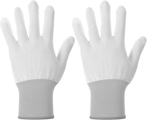 2 Pairs Quilting Gloves for Free-Motion Sewing, Quilting Gloves for Quilters Lightweight Nylon Glove for Crafting Supplies and Accessories, Gray in Saudi Arabia