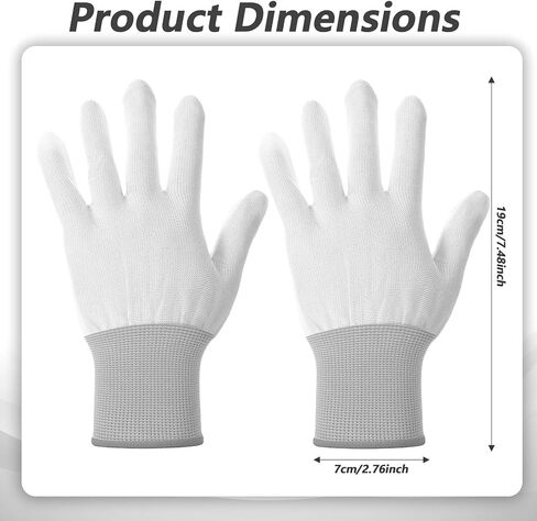 2 Pairs Quilting Gloves for Free-Motion Sewing, Quilting Gloves for Quilters Lightweight Nylon Glove for Crafting Supplies and Accessories, Gray in Saudi Arabia