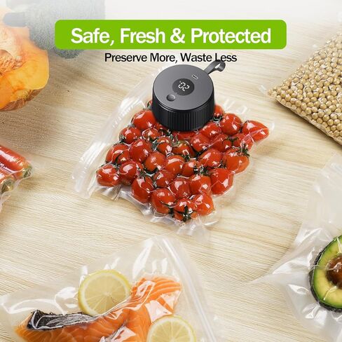 11x14 Inch Vacuum Sealer Bags, BPA-Free Food Storage Bags for Freezer and Microwave, Leak-Proof & Odor-Resistant, Compatible with Auletor Mason Jar Sealers, 10 Pack | Leak-proof, Freshness, Freezer burn, 5x longer, Food shelf life, Airtight seal in Saudi Arabia