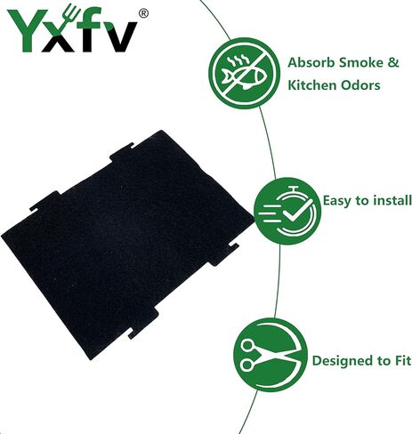 قطعتان من فلتر غطاء الميكروويف بالفحم الكربوني المنشط، بديل مقاس 9.75 بوصة × 7.25 بوصة لموديلات ويرلبول OTR وكيتشن إيد in Kuwait