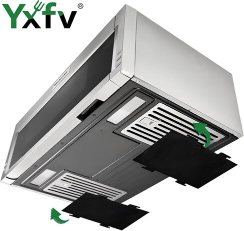 قطعتان من فلتر غطاء الميكروويف بالفحم الكربوني المنشط، بديل مقاس 9.75 بوصة × 7.25 بوصة لموديلات ويرلبول OTR وكيتشن إيد in Kuwait