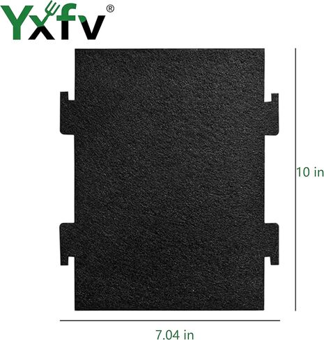 قطعتان من فلتر غطاء الميكروويف بالفحم الكربوني المنشط، بديل مقاس 9.75 بوصة × 7.25 بوصة لموديلات ويرلبول OTR وكيتشن إيد in Kuwait