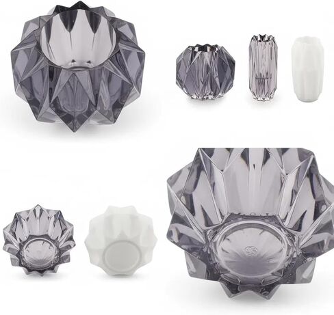 Epoxy Resin Vase Molds, 3D Flower Vase Silicone Molds for Flower Preservation, DIY Handmade Home Decor Crafts in Saudi Arabia
