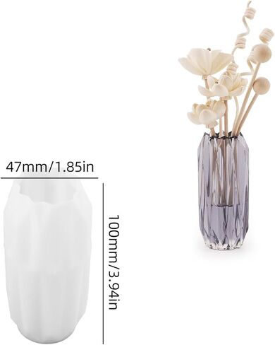 Epoxy Resin Vase Molds, 3D Flower Vase Silicone Molds for Flower Preservation, DIY Handmade Home Decor Crafts in Saudi Arabia