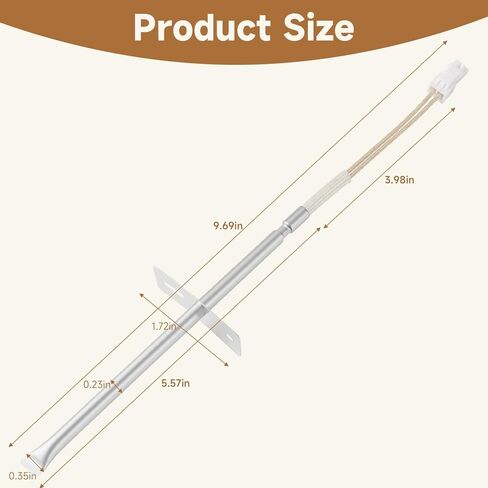 Oven Temperature Sensor Oven Range Replacement Parts Compatible with Kenmore Frigidaire Electrolux Replace#: 5304504897 318562500 4452257 AP6025829 in Kuwait
