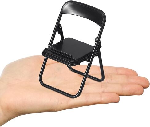 Lurrose 12pcs Miniature Folding Chairs Portable Mini Dollhouse Folding Chairs - Lightweight and Foldable Phone Holder for Display and Photography Props in Saudi Arabia