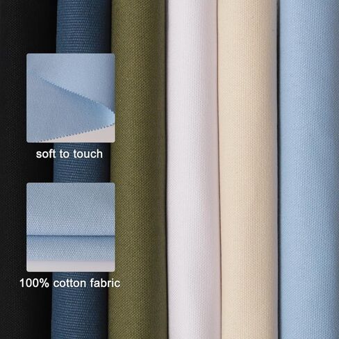 KEPYDRMTF Embroidery Fabric Kit with Water-Soluble Pens - 24pcs (6 Cotton Fabric Squares 11.8"x11.8" + 6 Colored Pens) | for Embroidery Projects, Upholstery Decoration & DIY Crafts (12 PCS) in Saudi Arabia