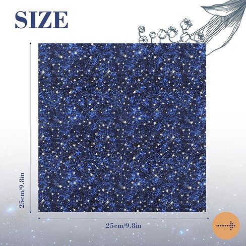 10pcs Quilting Print Fabric 9.8"X9.8" Cotton Fat Squares Sheets Printed Starry Sky Supplies for Sewing Patchwork Scrapbooking DIY Craft in Saudi Arabia
