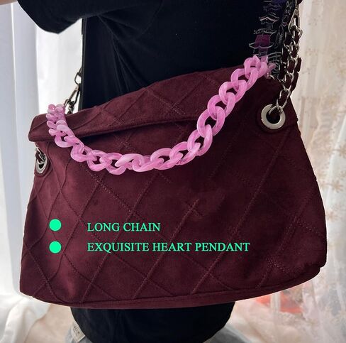 الاكريليك الراتنج سلسلة محفظة حزام 23.6IN محفظة سلسلة شفافة DIYBagChain هدية للمكتب والسفر و DIY الخالق in Kuwait