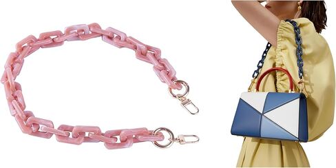 الاكريليك الراتنج سلسلة محفظة حزام 23.6IN محفظة سلسلة شفافة DIYBagChain هدية للمكتب والسفر و DIY الخالق in Kuwait