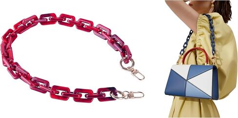 الاكريليك الراتنج سلسلة محفظة حزام 23.6IN محفظة سلسلة شفافة DIYBagChain هدية للمكتب والسفر و DIY الخالق in Kuwait