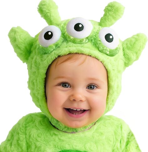 Morph Plush Baby Alien Costume Kids, Unisex Toddler Alien Costume, Halloween Costumes for Kids in Saudi Arabia