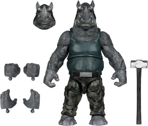 McFarlane Toys- Teenage Mutant Ninja Turtles (Page Punchers) Rocksteady 5in Action Figure with Comic in Saudi Arabia
