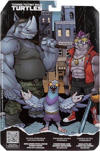 McFarlane Toys- Teenage Mutant Ninja Turtles (Page Punchers) Rocksteady 5in Action Figure with Comic in Saudi Arabia