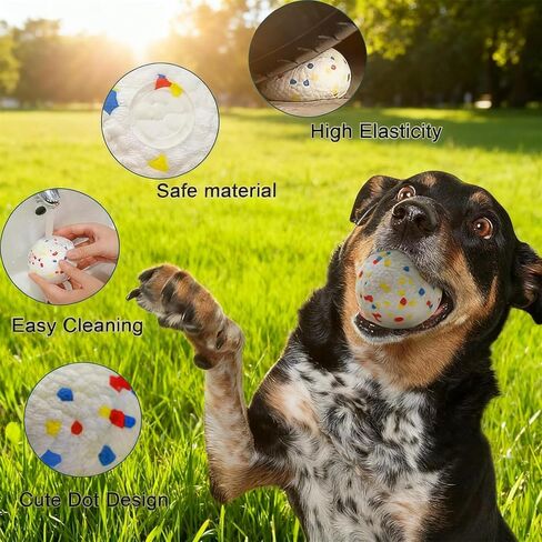 Indestructible Dog Chew Toy for Aggressive Chewers,Ball for Pit Bull,Soft Balls for Dogs Interactive Dog Ball,Durable ETPU Toy for Large Medium Small Dogs in Saudi Arabia