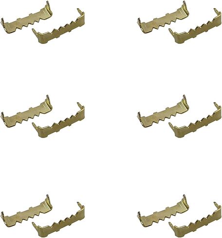 50PCS 26mm Sawtooth Edge Cover Nail Hooks Picture Hanging Accessories Picture Hangers No Screws Needed Frame Backboard Hidden Hangers Gold for Mirrors Exhibits in Saudi Arabia