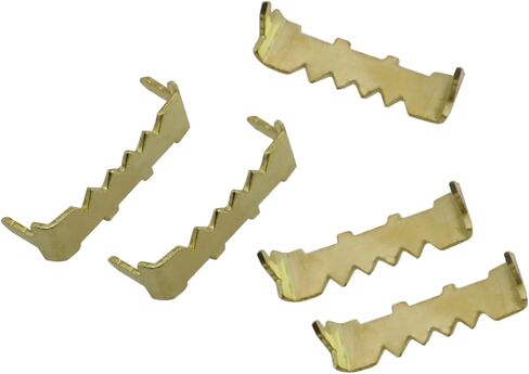 50PCS 26mm Sawtooth Edge Cover Nail Hooks Picture Hanging Accessories Picture Hangers No Screws Needed Frame Backboard Hidden Hangers Gold for Mirrors Exhibits in Saudi Arabia
