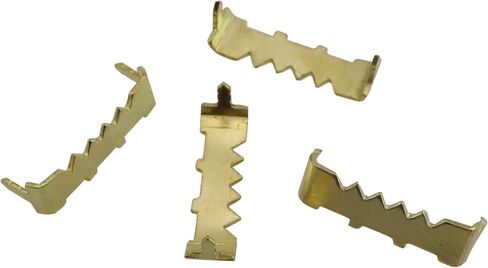 50PCS 26mm Sawtooth Edge Cover Nail Hooks Picture Hanging Accessories Picture Hangers No Screws Needed Frame Backboard Hidden Hangers Gold for Mirrors Exhibits in Saudi Arabia