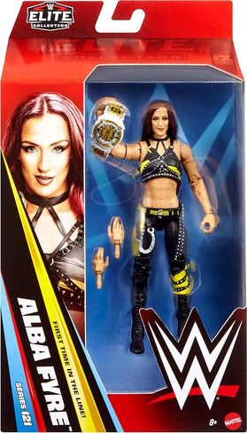 Mattel WWE Elite Action Figure & Accessories، مجموعة السلسلة #121، 6 بوصات Alba Fyre القابلة للتجميع مع 25 نقطة مفصلية وأيدي قابلة للتبديل in Kuwait