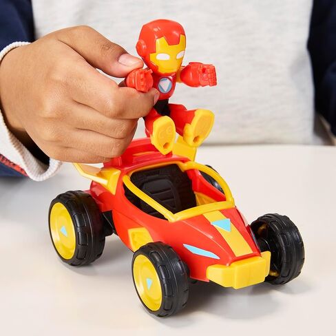 Marvel Toy Bundle, 3 Action Figures with 3 Vehicles & Accessories, 3-Inch Super Hero Toys for Kids, Ages 3+ in Saudi Arabia