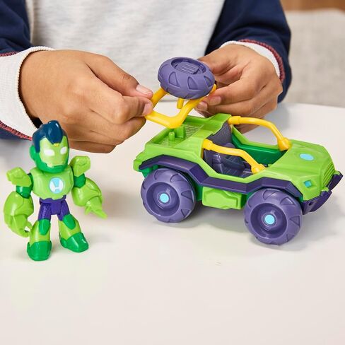 Marvel Toy Bundle, 3 Action Figures with 3 Vehicles & Accessories, 3-Inch Super Hero Toys for Kids, Ages 3+ in Saudi Arabia
