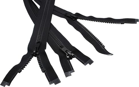 YKK 32" Vislon Zipper ~ YKK #5 بلاستيك مصبوب ~ منفصل - أسود (3 سحابات/عبوة) in Saudi Arabia