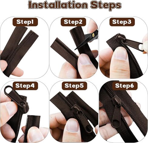 meiyoushengda 10 Yard 360 Inch #3 Nylon Coil Zippers, Bulk Zipper by The Yard,Includes 20 Sliders,Zipper for Sewing,DIY,Crafts,Bags,Bedding - Brown & Beige (5 Yards Each) in Saudi Arabia