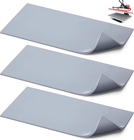 3 Pack Silicone Heat Press Pad, Gray Mini Heat Press Mat 4 x 8 in, Pressure-Absorbing Foam Core Pad, Cuttable Heat Resistant Mat for Hat Press HTV Vinyl Transfer, Sublimation Crafts in Kuwait